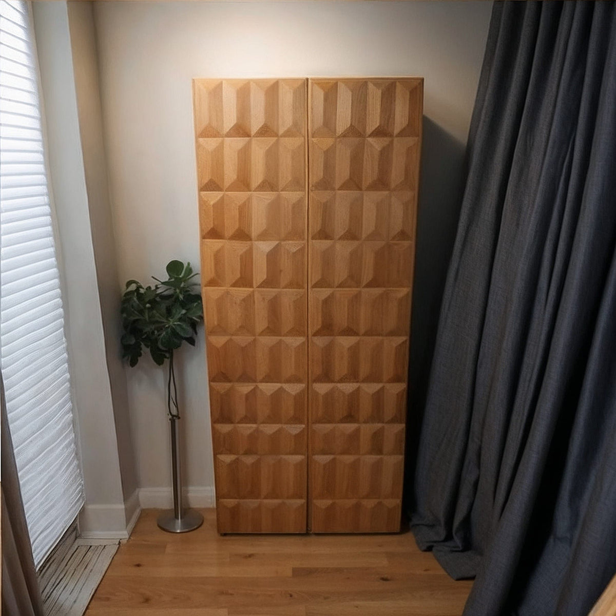 Enzzi | Armario Encino Elegante | 120x60x180 cm-N | Marrón!!