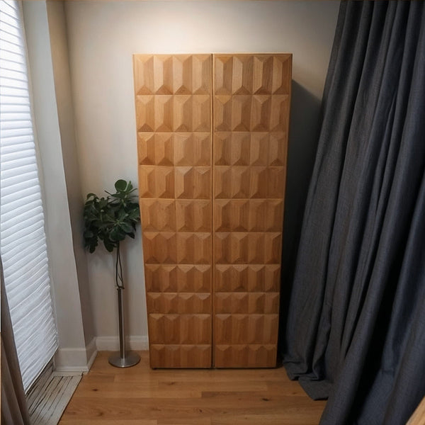 Enzzi | Armario Encino Elegante | 120x60x180 cm-N | Marrón!! - vista alternativa