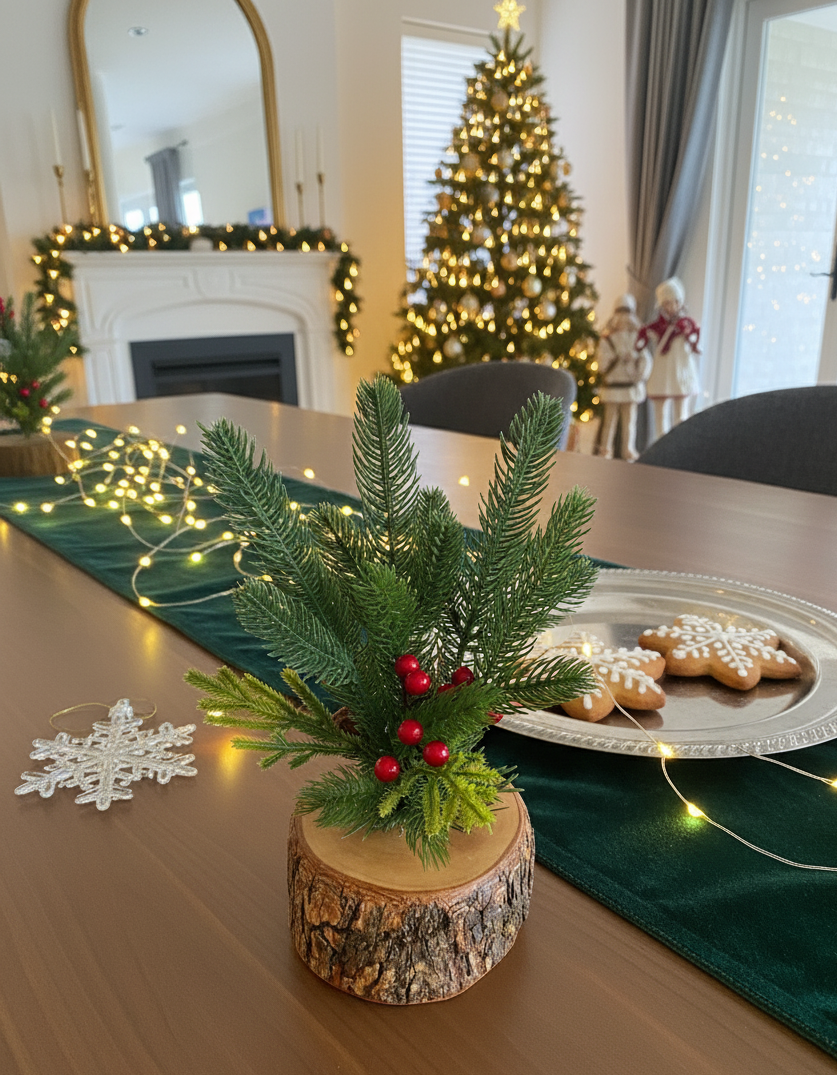 Centro de mesa navideño Mod. Roncón mágico chic