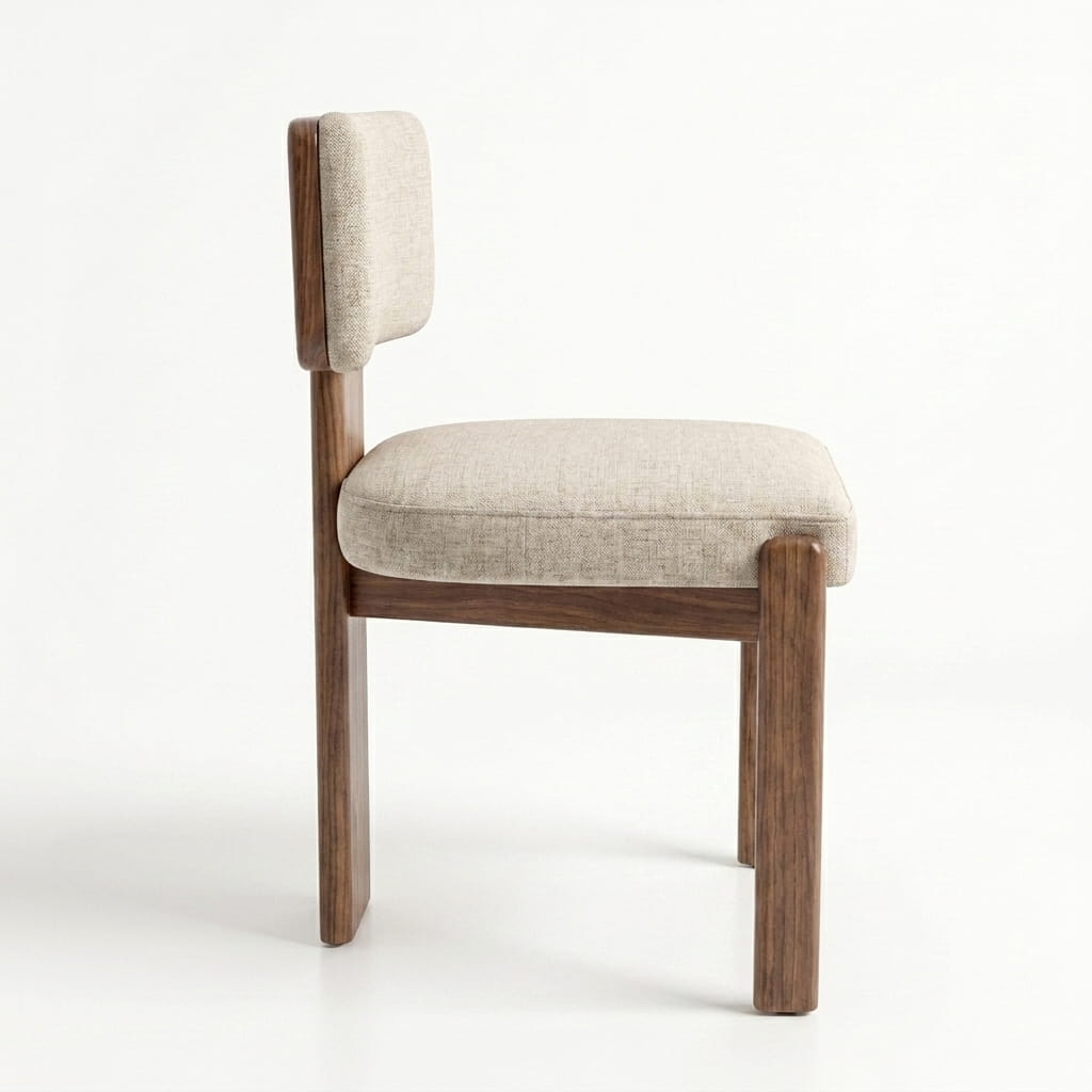 Silla Loris en Madera Sólida Rosa Morada · Escultural