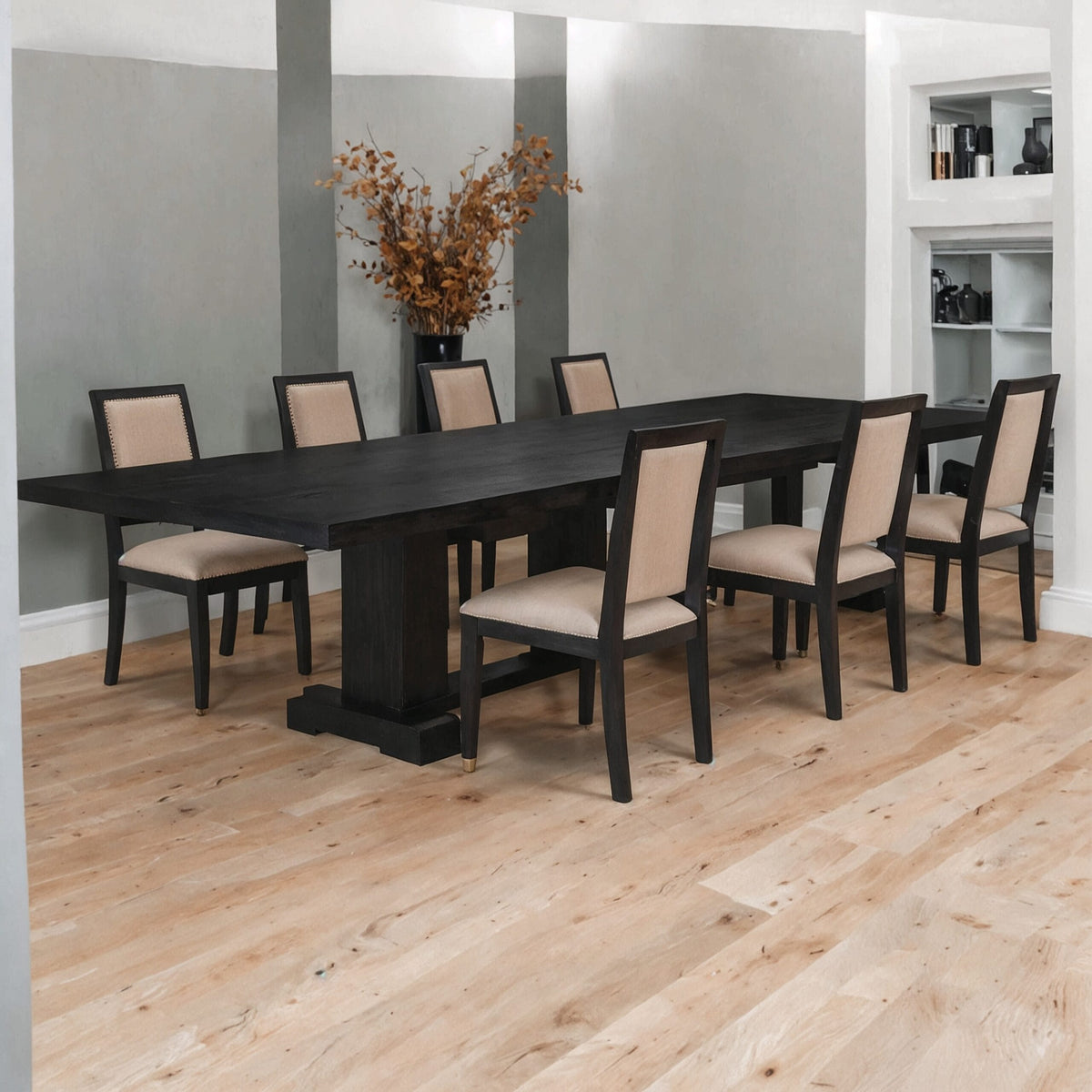 Comedor Magnifique | Rosa Morada y Encino | Diseño Exótico