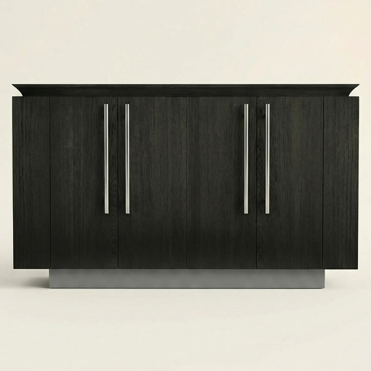 Buffet Ravello – Credenza en Encino con Detalles Dorados