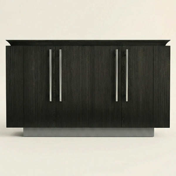 Buffet Ravello – Credenza en Encino con Detalles Dorados