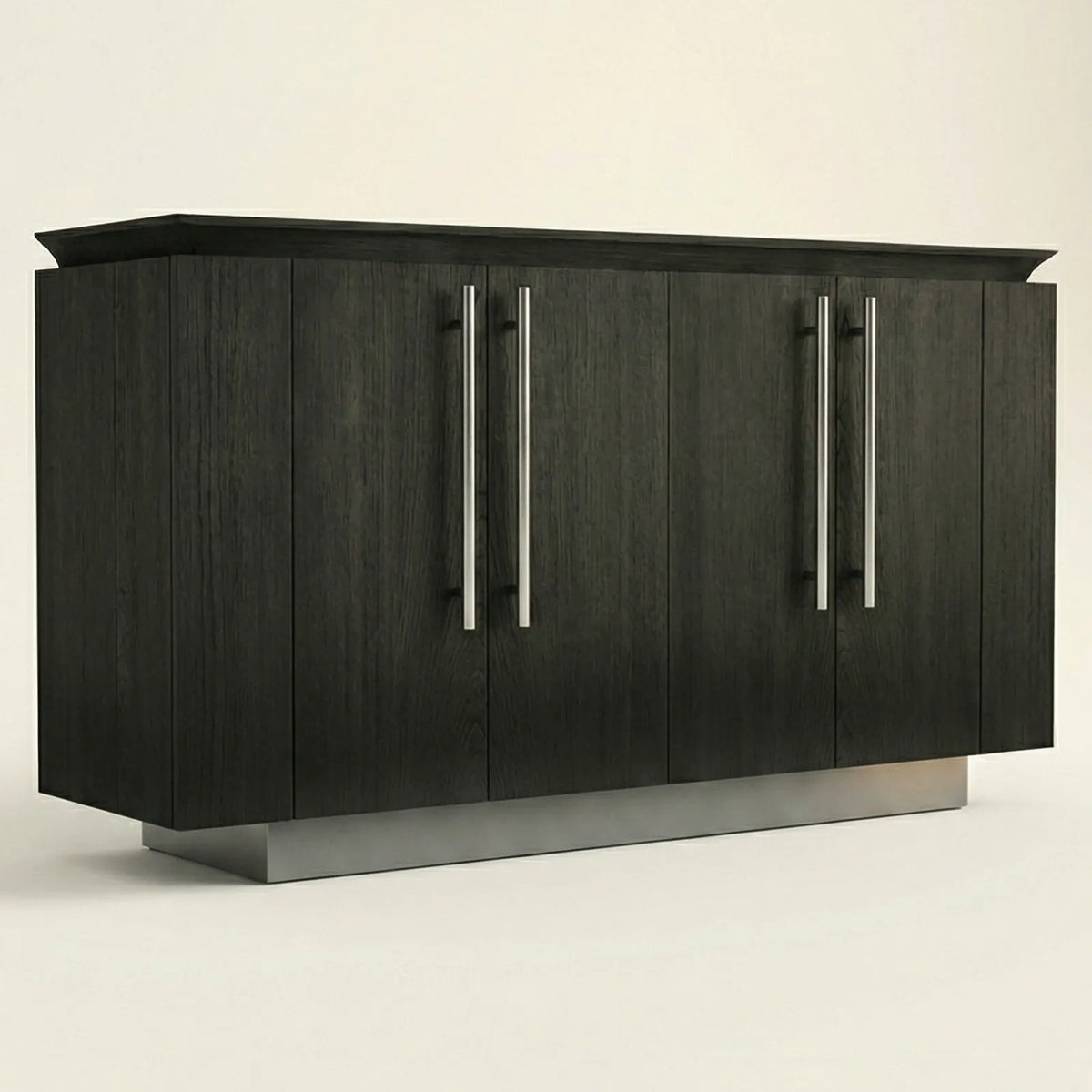 Buffet Ravello – Credenza en Encino con Detalles Dorados
