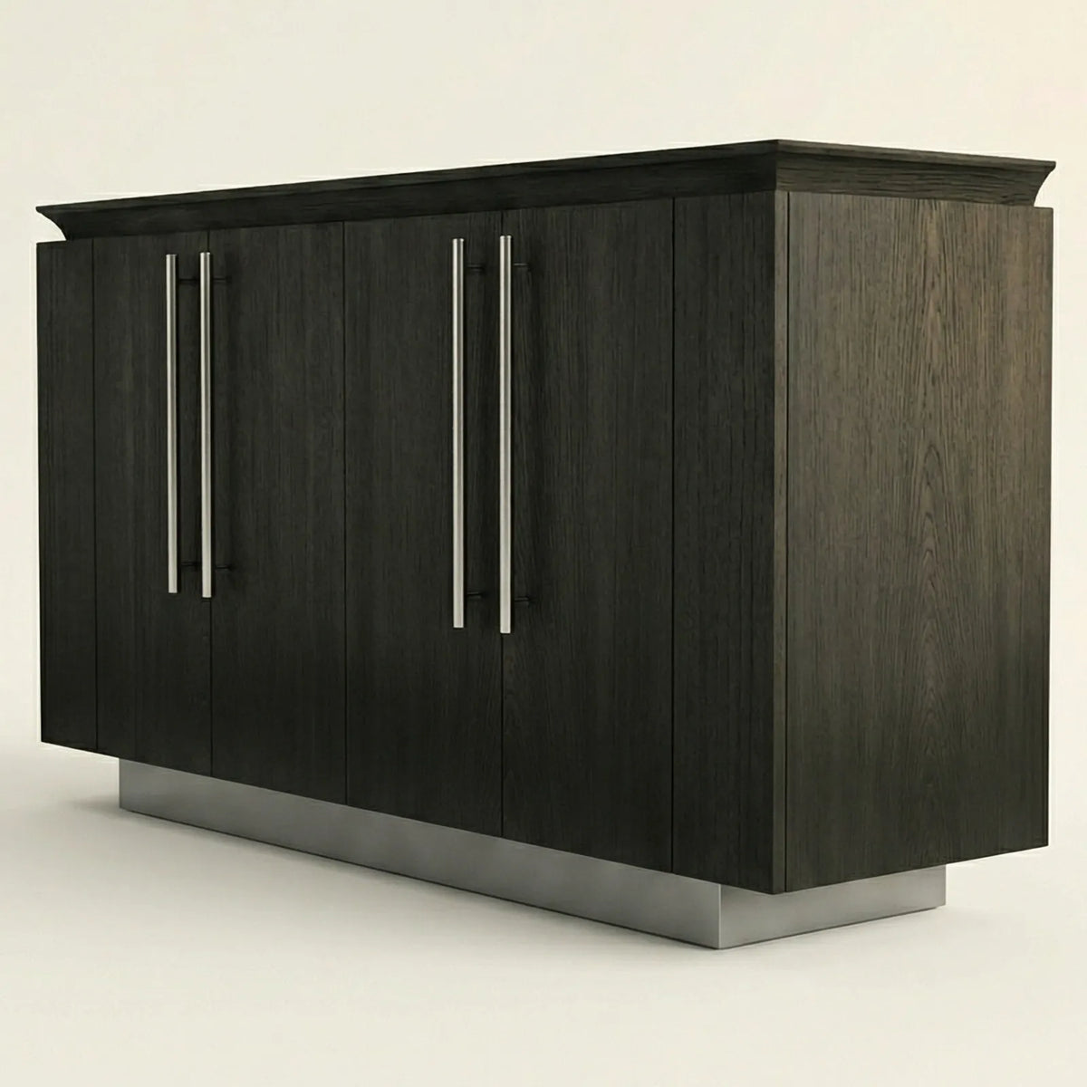 Buffet Ravello – Credenza en Encino con Detalles Dorados