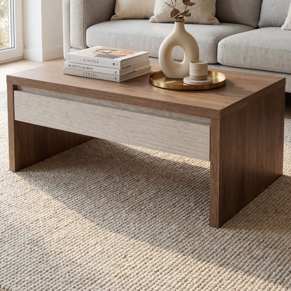 Mueble de TV Bicolor en Madera Natural · Arquitectónico