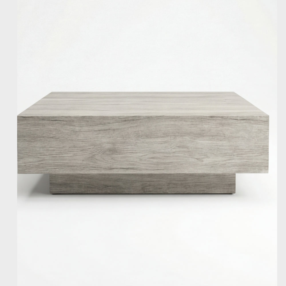 Mesa Centro Monolith en Madera Natural · Arquitectónico