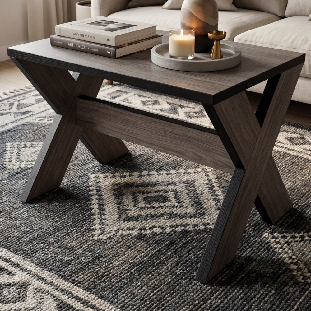 Mesa Lateral Oslow en Madera Natural · Minimalista