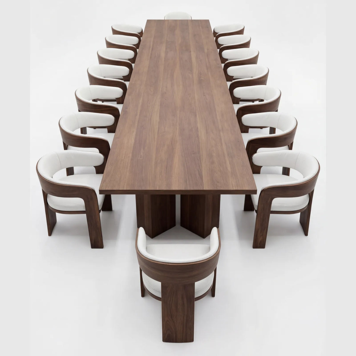 Comedor Nautilus en Nogal y Madera Sólida · Monolítico