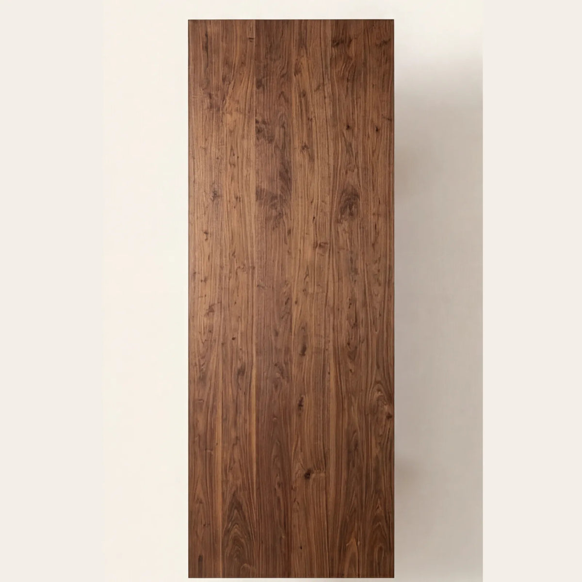 Mesa de Comedor Diadem para 16 sillas en Nogal con estructura en Rosa Morada Sólida · Silueta Arquitectónica