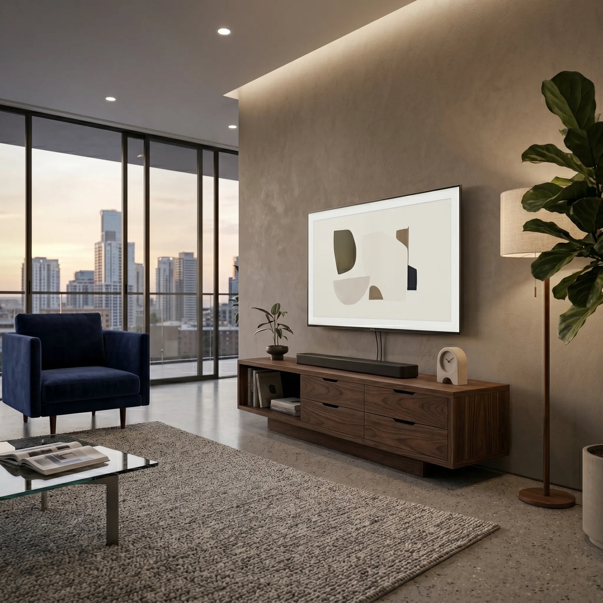 Mueble TV Ardan · Nogal | Lujo Moderno