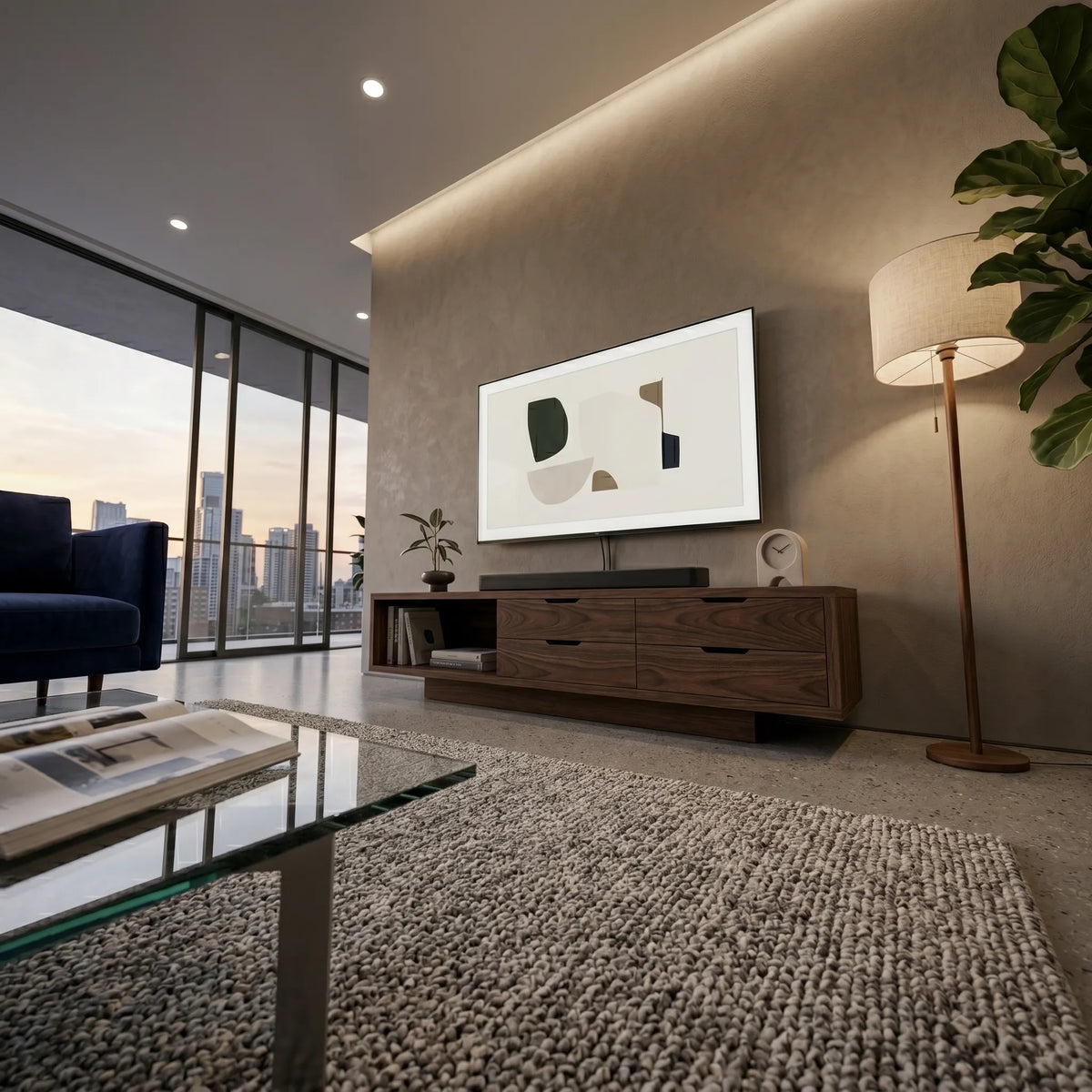 Mueble TV Ardan · Nogal | Lujo Moderno