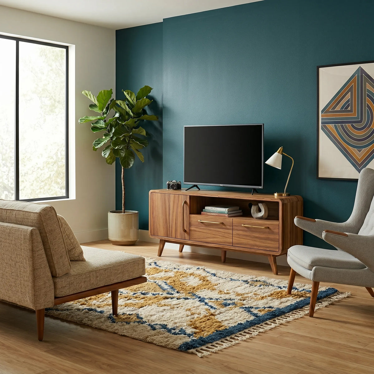 Mueble TV Vauren Parota · Diseño Exótico