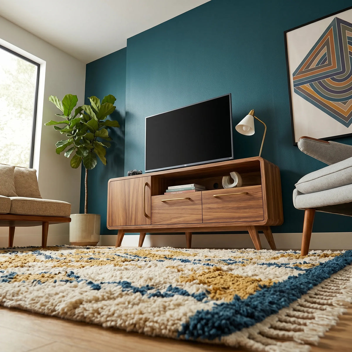 Mueble TV Vauren Parota · Diseño Exótico