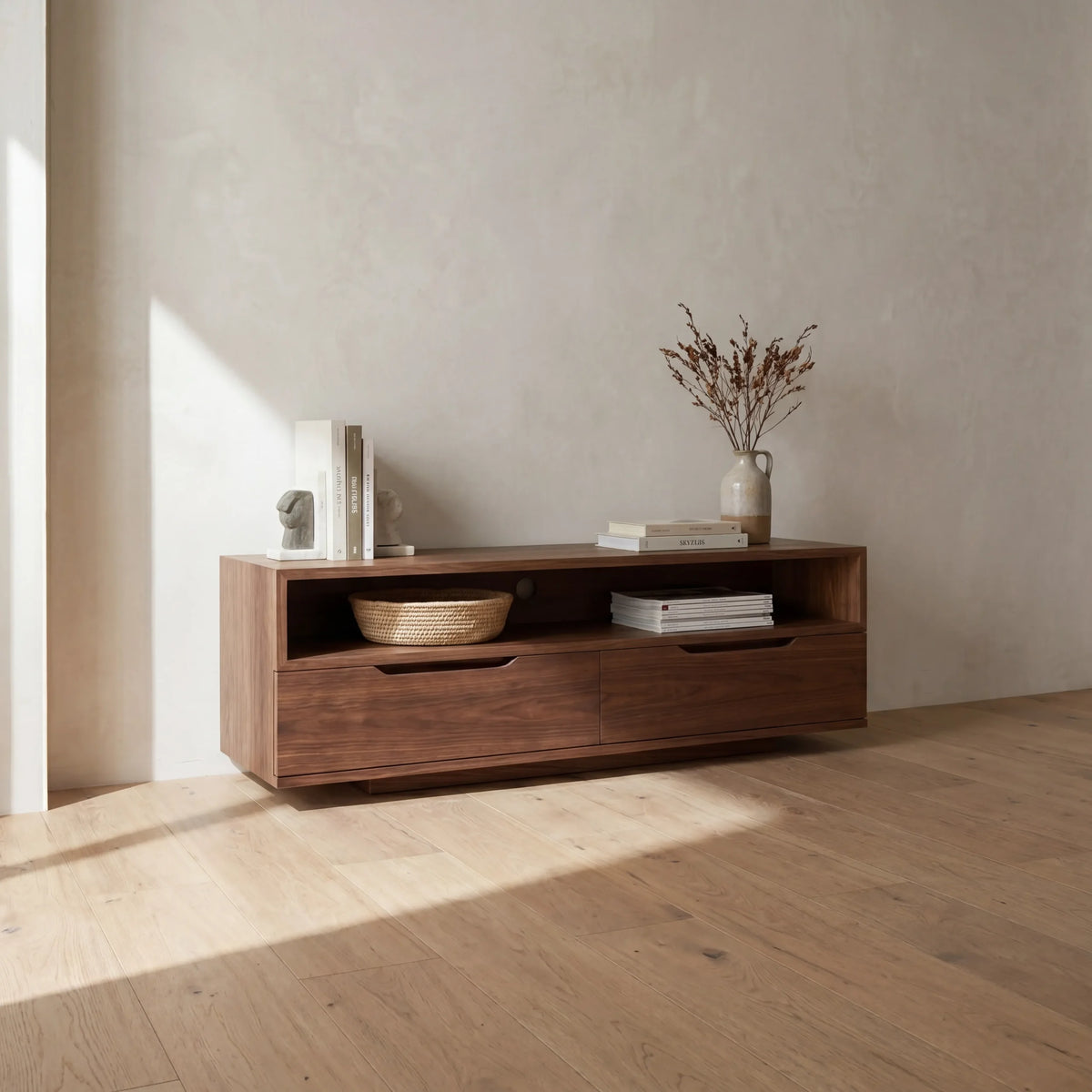 Mueble de TV Clyne | Nogal | Elegante Diseño Moderno