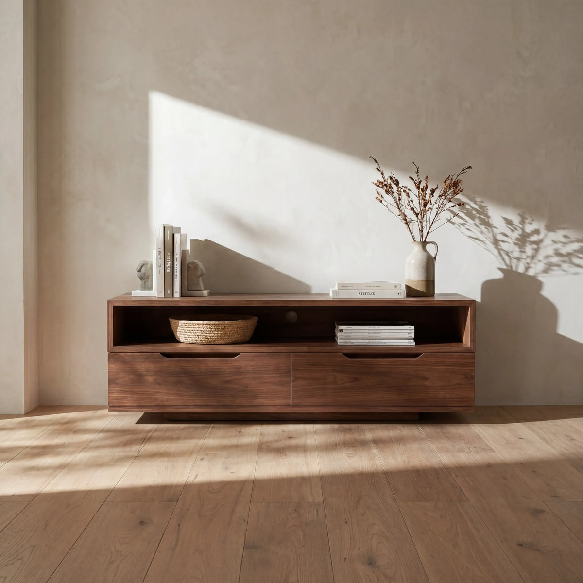 Mueble de TV Clyne | Nogal | Elegante Diseño Moderno