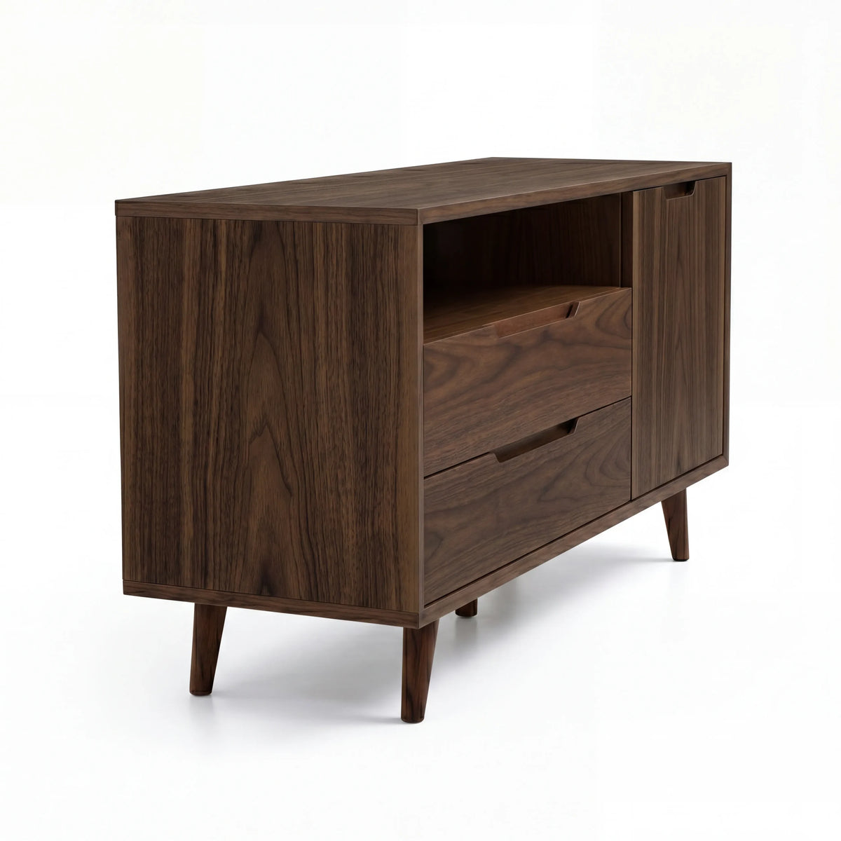 Mueble de TV Coren · Nogal y Rosa · Diseño Premium