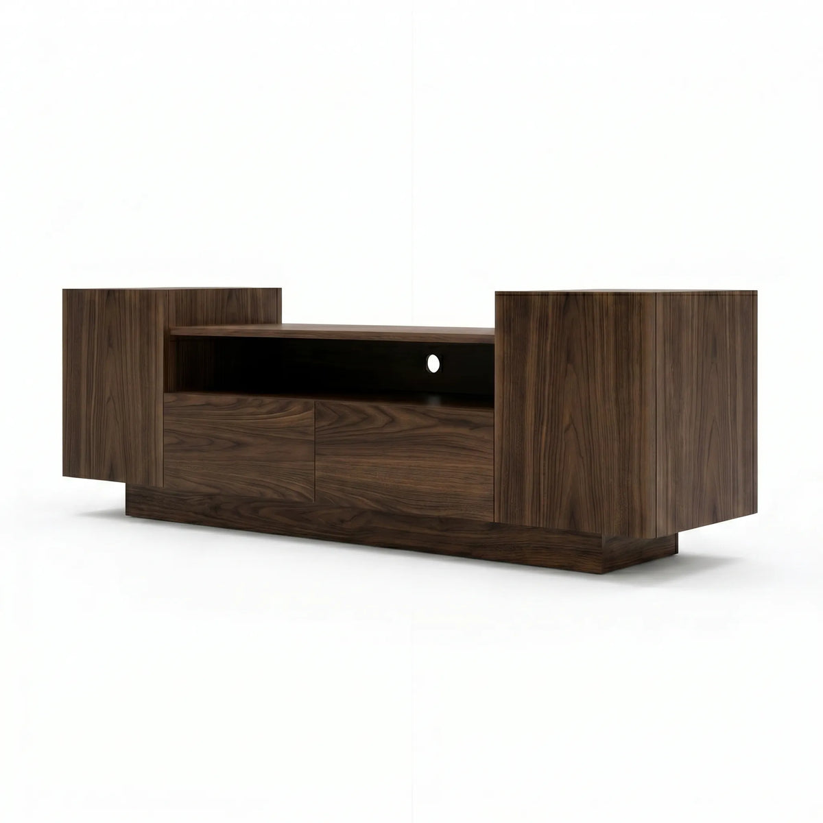 Mueble de TV Draven · Nogal · Sofisticación Moderna