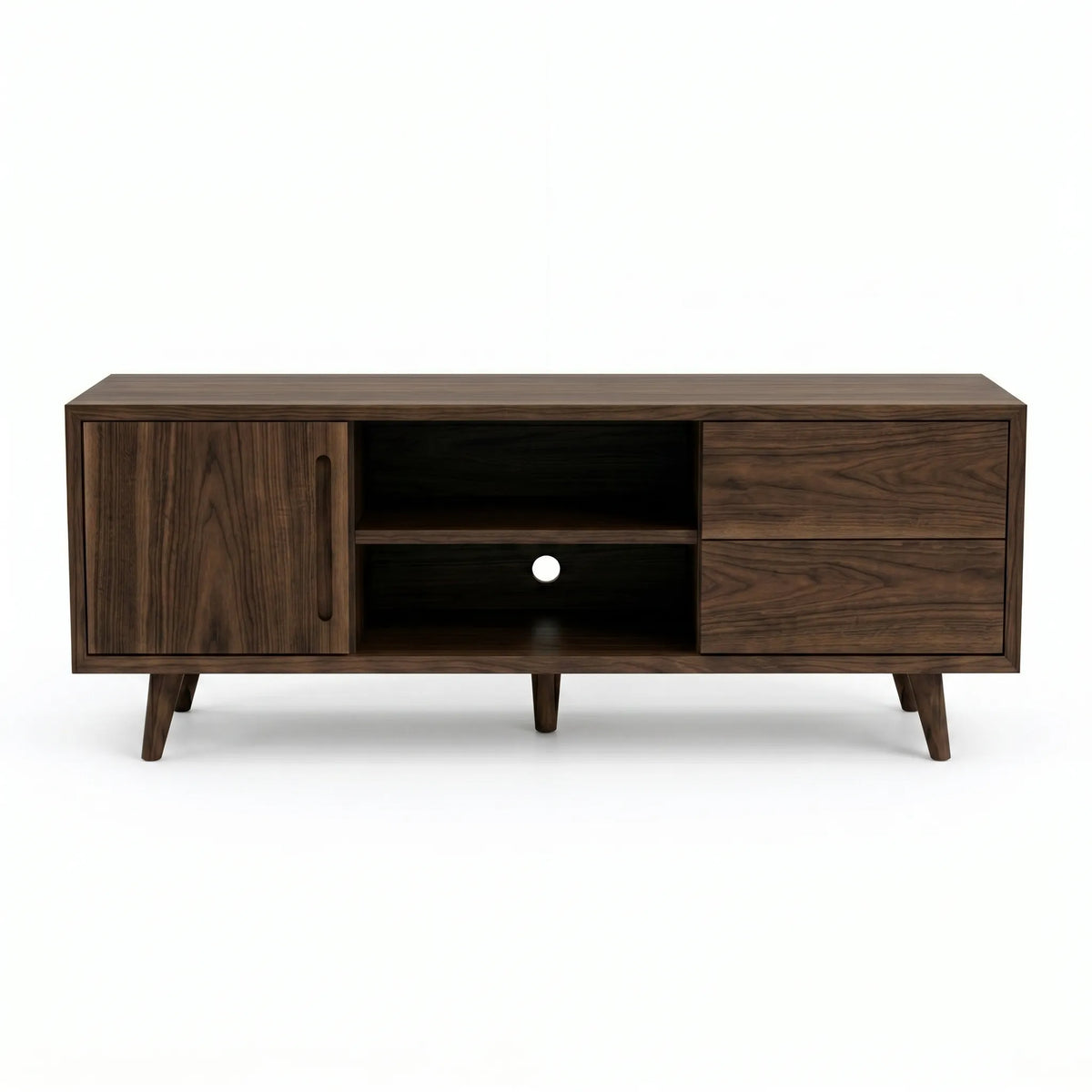 Mueble de TV Norvé | Nogal Elegante y Funcional