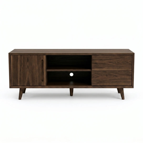 Mueble de TV Norvé | Nogal Elegante y Funcional - vista alternativa