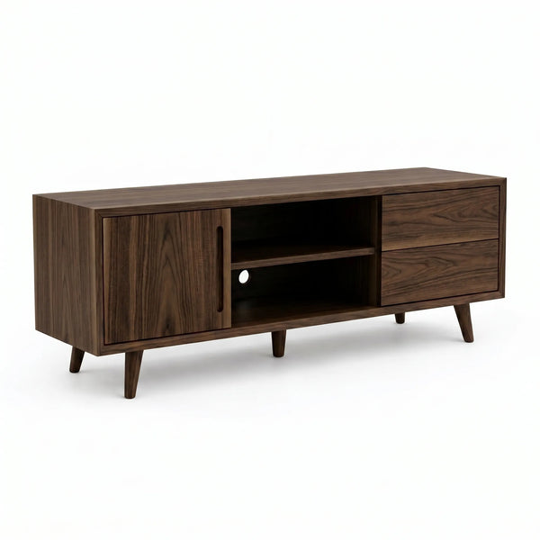 Mueble de TV Norvé | Nogal Elegante y Funcional