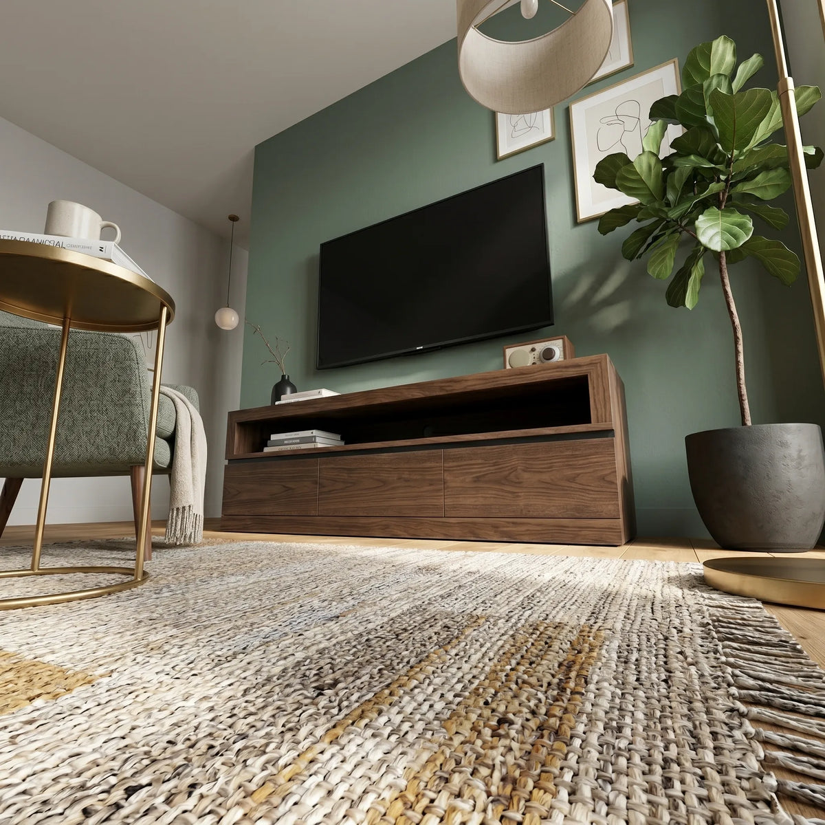 Mueble de TV Téron · Nogal · Elegancia Moderna