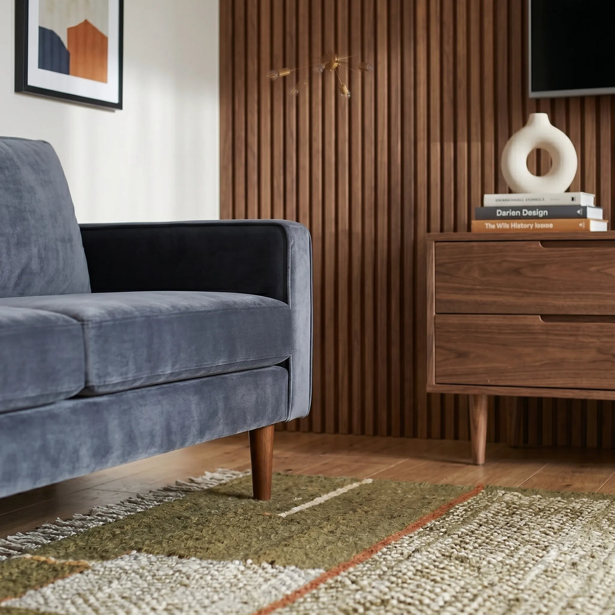 Mueble de TV Vénor Nogal · Diseño Minimalista Deluxe