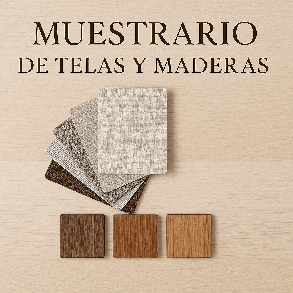 Muetras Tela y Madera · Textura Real Premium