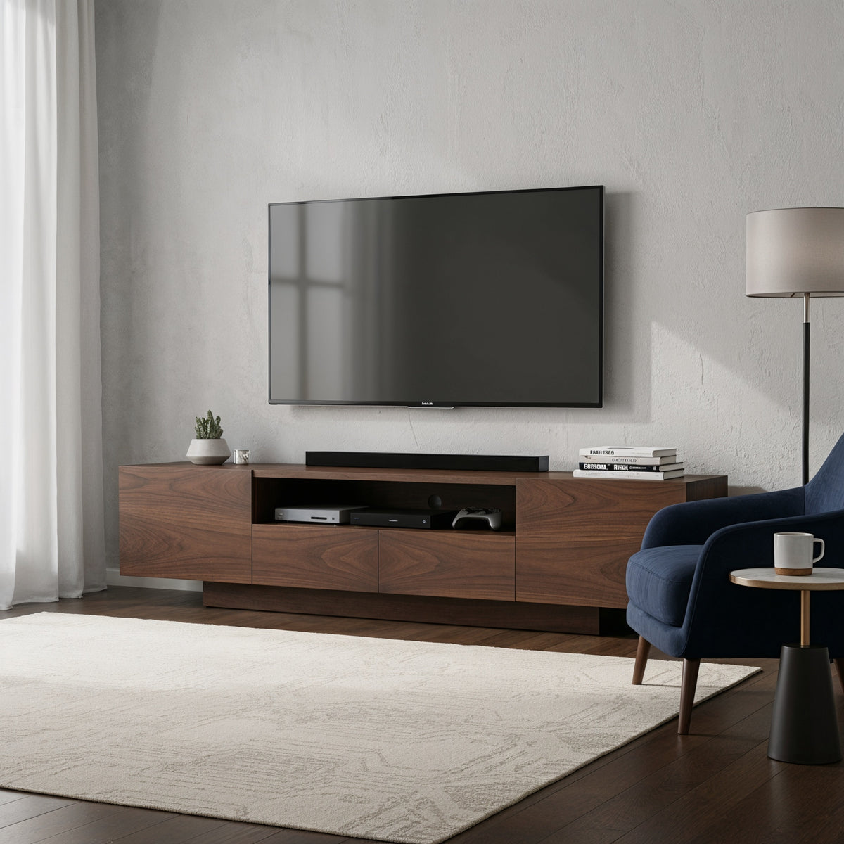 Mueble de TV Luvor Nogal · Elegancia atemporal