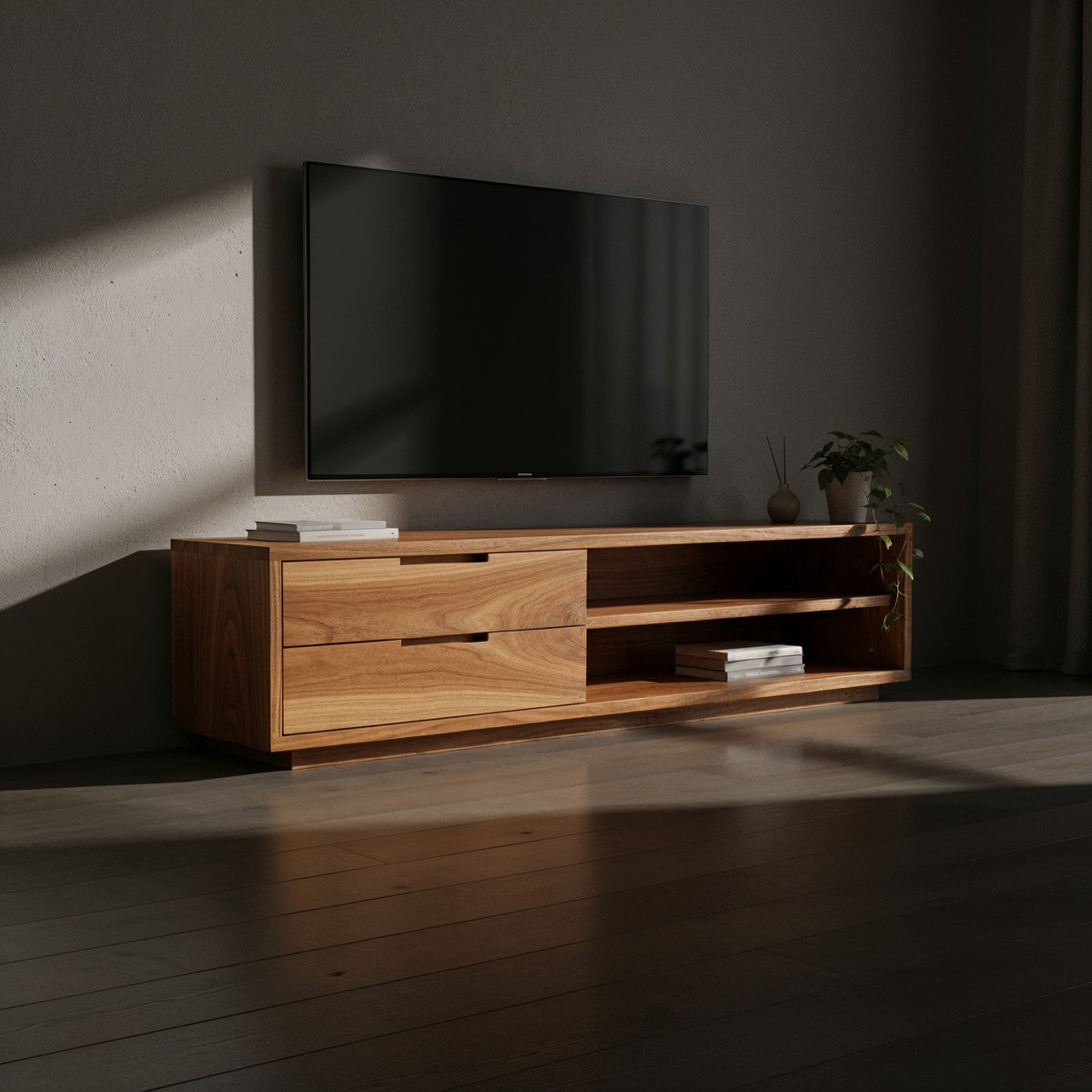 Mueble de TV Lurea · Parota Diseño Elegante 175cm