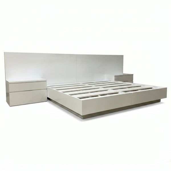 Recámara Gloss · Blanca Diseño Lujoso MDF/Chapa