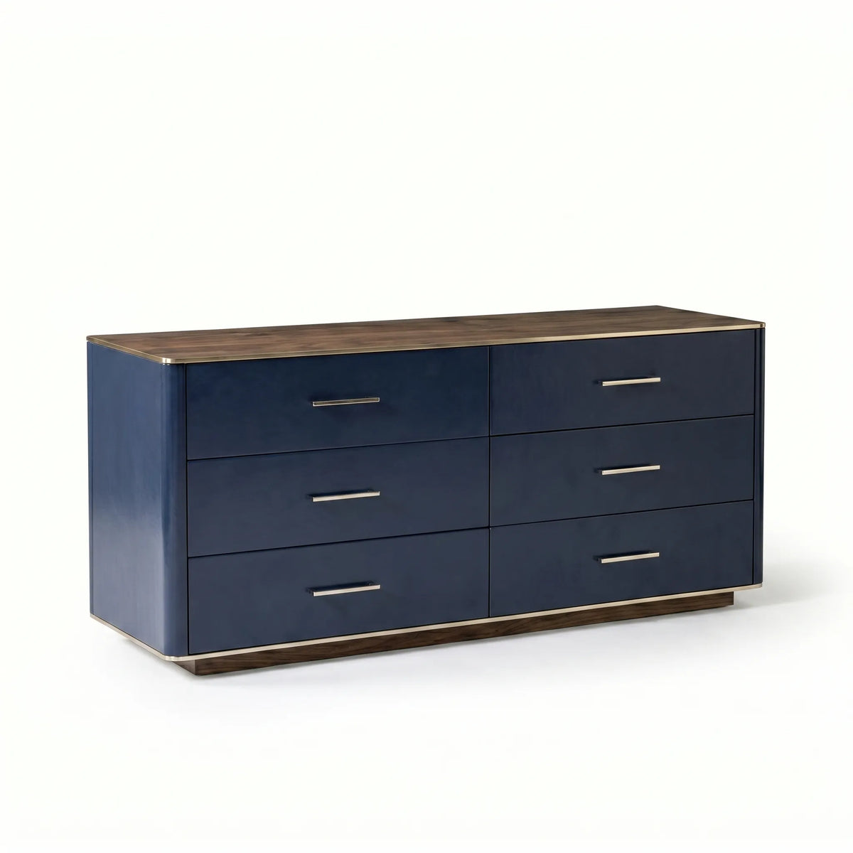 Cómoda Cajonera Astoria de 6 Cajones en Azul y Nogal - Foto 5 Lemich