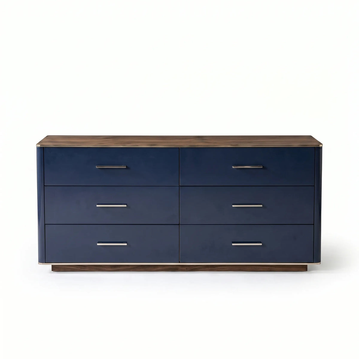 Cómoda Cajonera Astoria de 6 Cajones en Azul y Nogal - Foto 1 Lemich