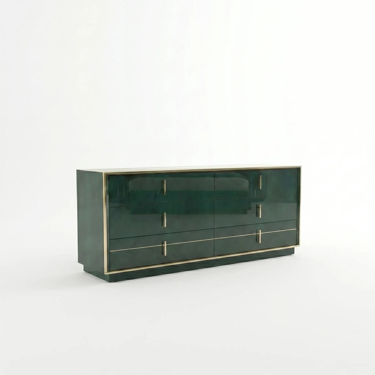 Cómoda Cajonera Imperial de 6 Cajones con Moldura Dorada - Foto 4 Lemich