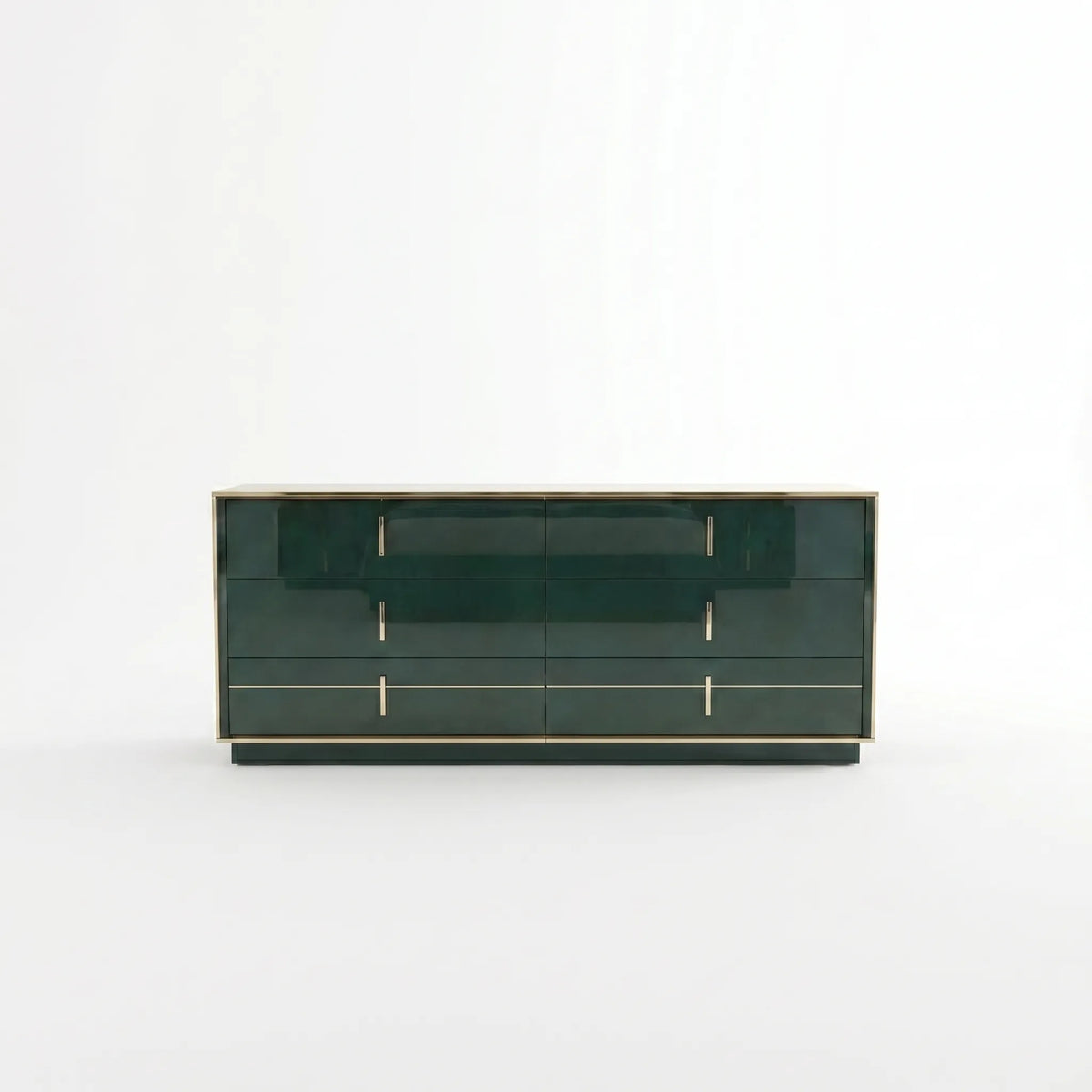 Cómoda Cajonera Imperial de 6 Cajones con Moldura Dorada - Foto 1 Lemich