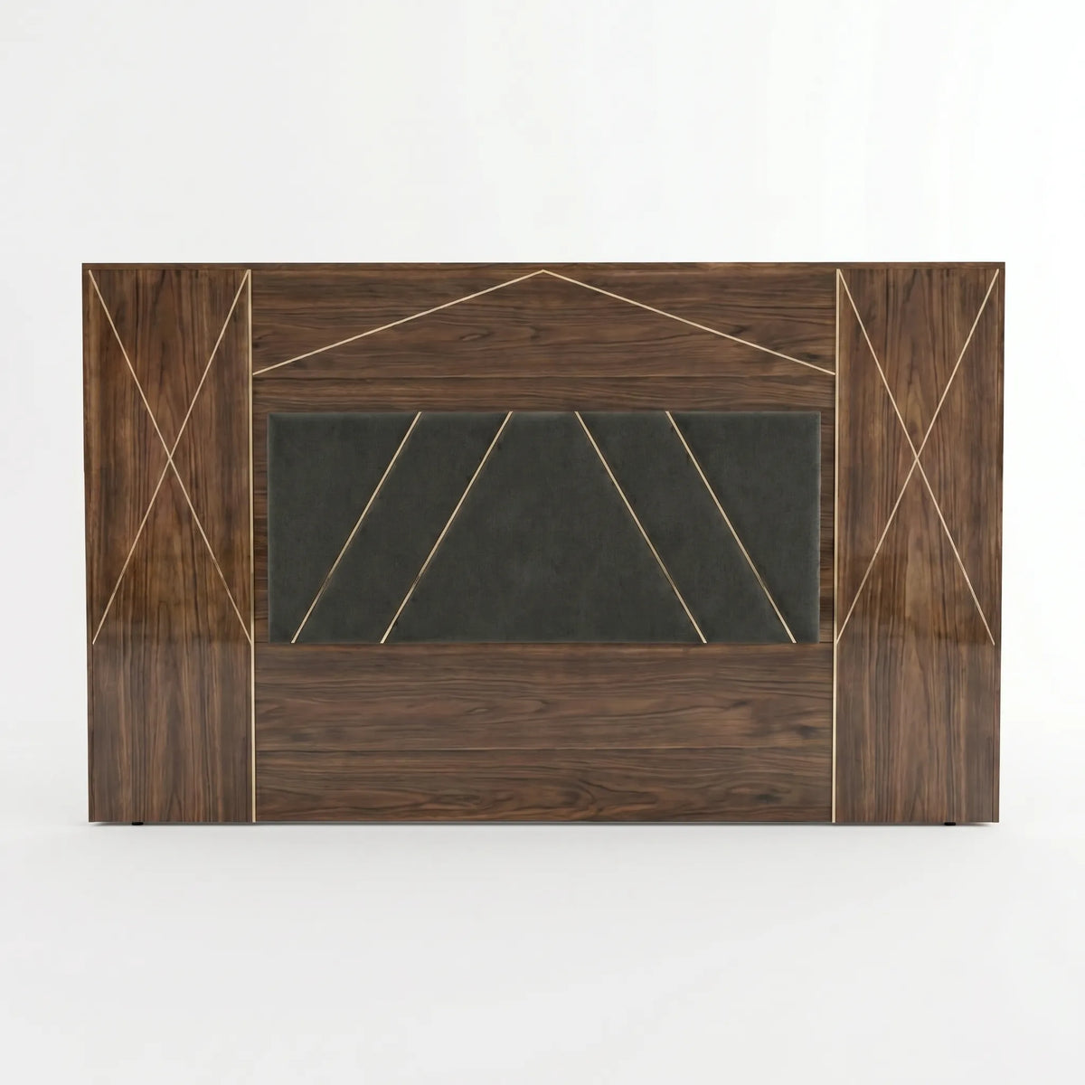 Cabecera Imperial con Tapizado Central y Geometría Dorada - Foto 1 Lemich