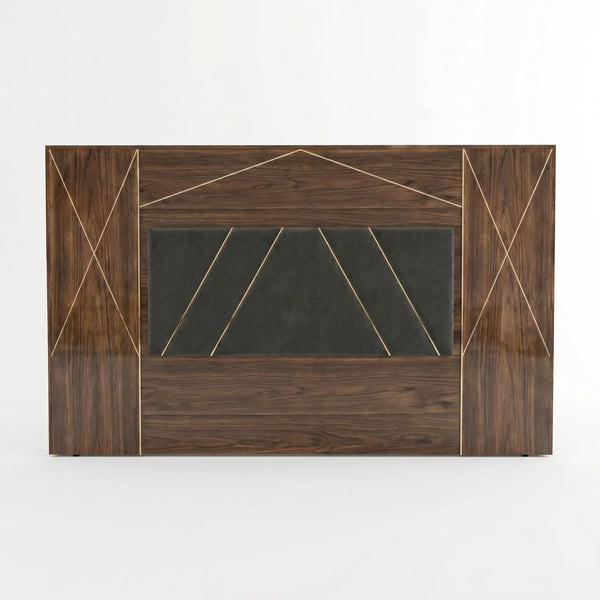 Cabecera Imperial con Tapizado Central y Geometría Dorada - Foto 1 Lemich