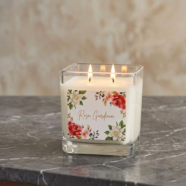 Vela aromática Rosa gardenia floral 400 gramos - vista alternativa
