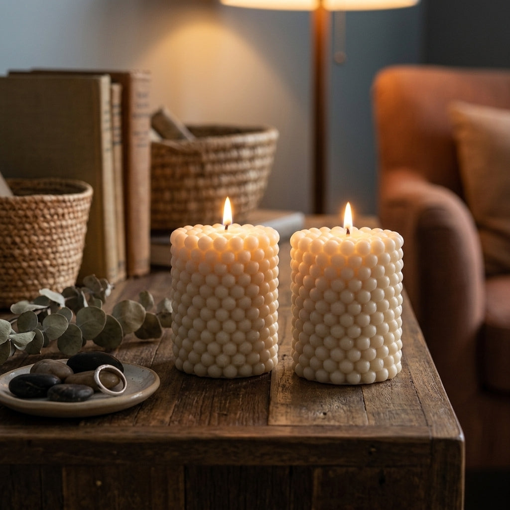 Velas Decorativas mod. Bubble 2 pzas.