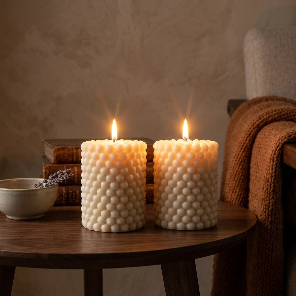 Velas Decorativas mod. Bubble 2 pzas.