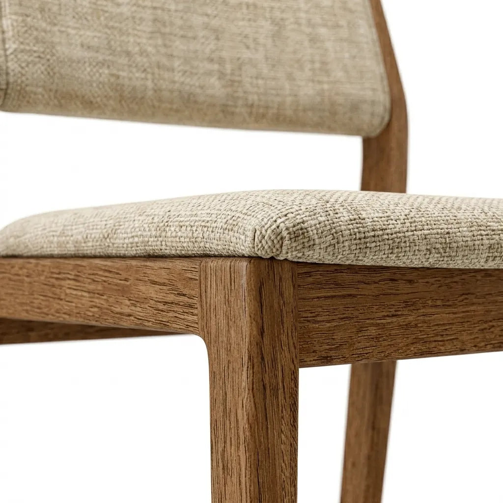 Silla Fingere | Rosa Morada Moderna con Parota Elegante