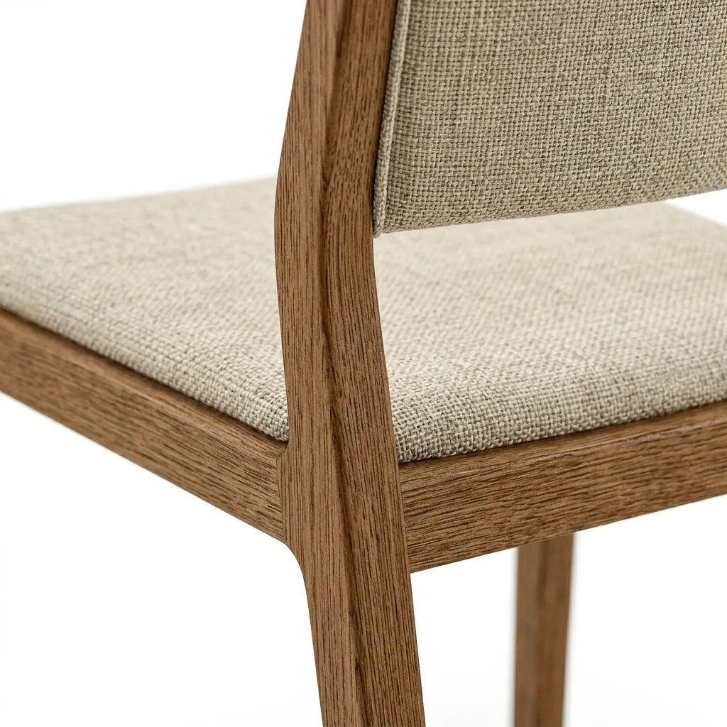 Silla Fingere | Rosa Morada Moderna con Parota Elegante