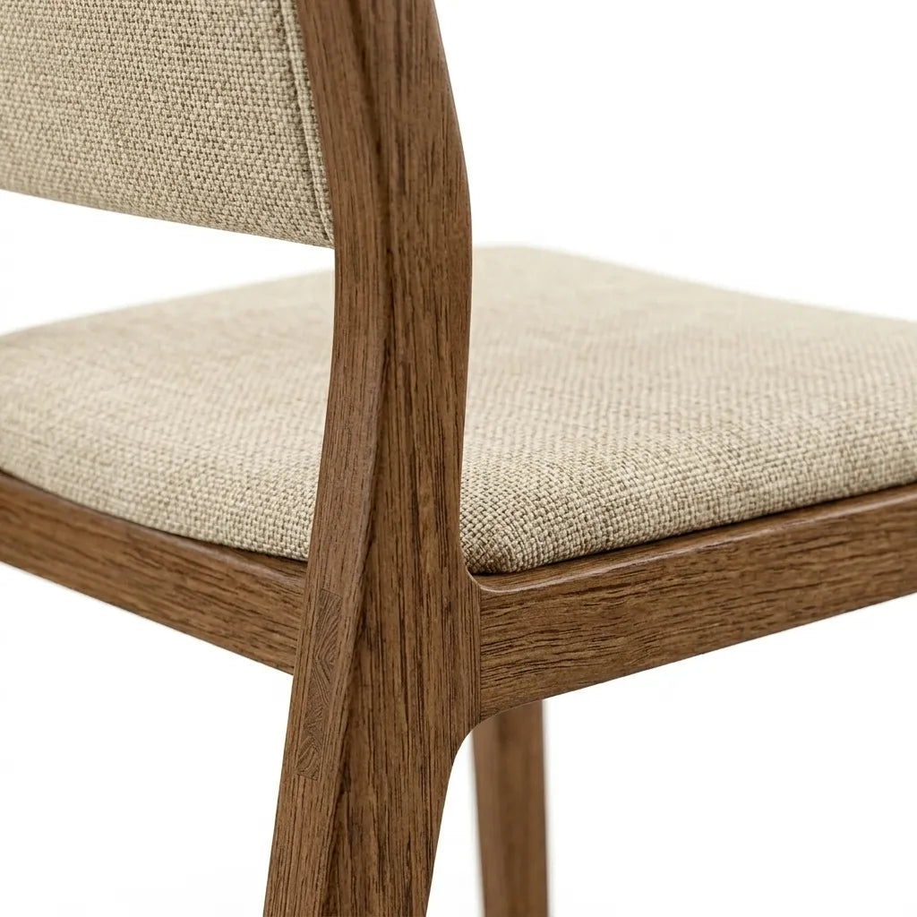 Silla Fingere | Rosa Morada Moderna con Parota Elegante