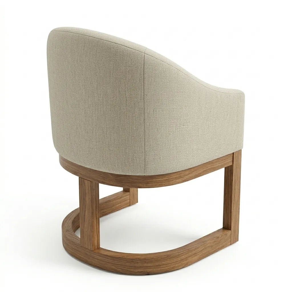 Silla Horen en Madera Sólida · Escultural y Orgánica