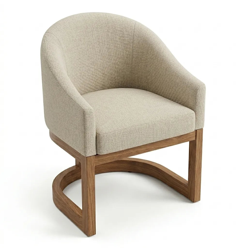 Silla Horen en Madera Sólida · Escultural y Orgánica
