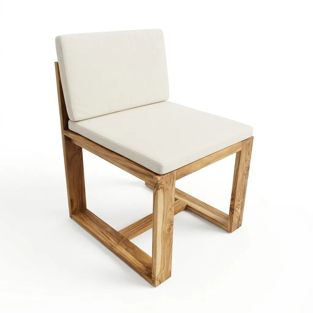 Silla Lemich Teca Natural | Diseño Sofisticado