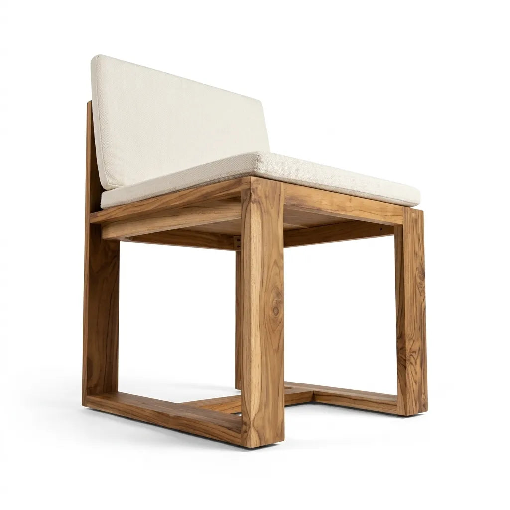 Silla Lemich Teca Natural | Diseño Sofisticado