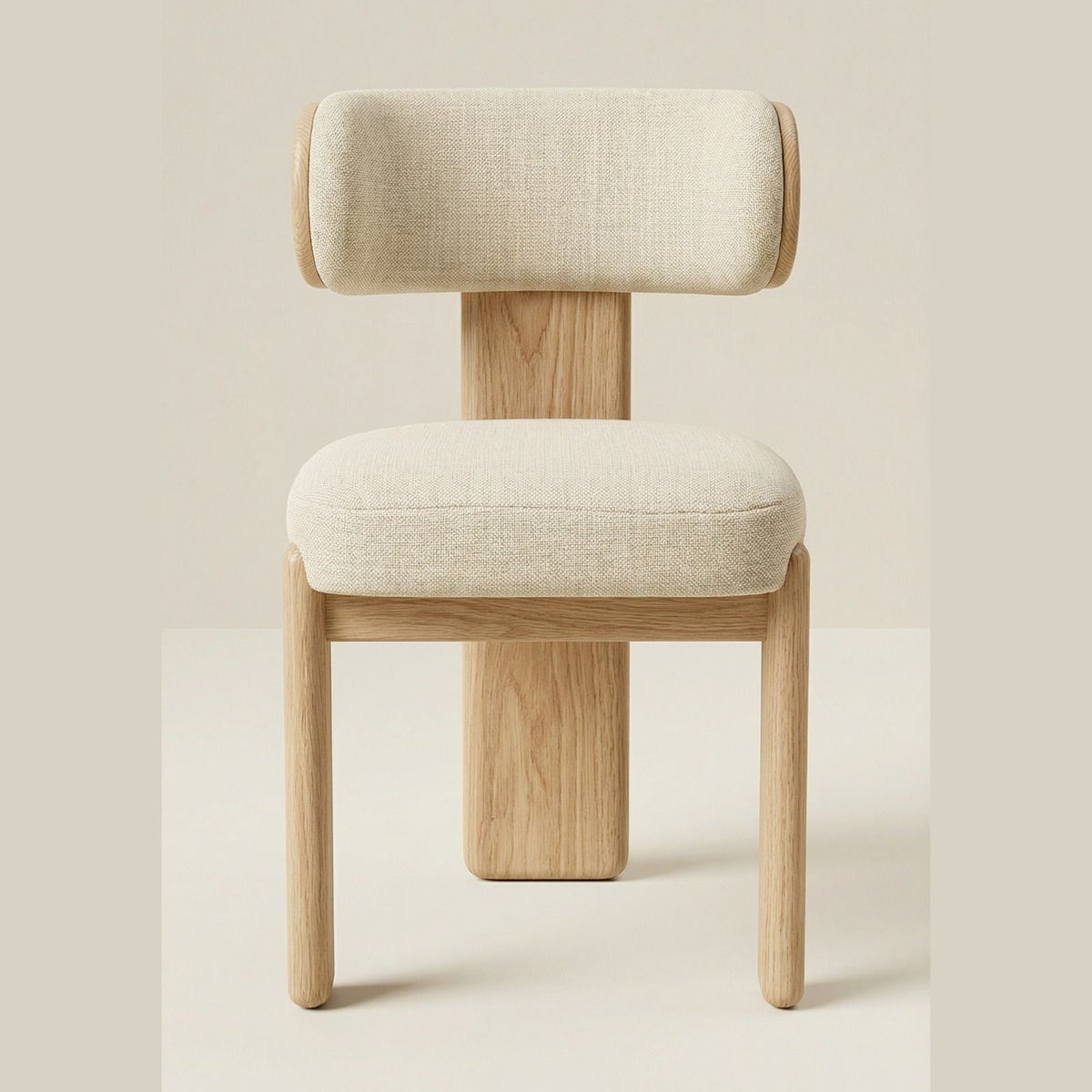 Silla Loris en Madera Sólida Rosa Morada · Escultural
