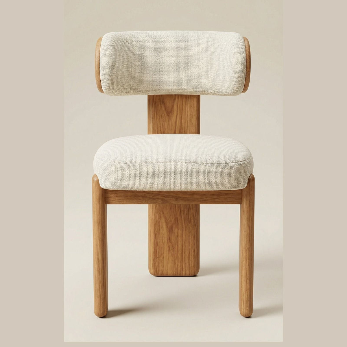 Silla Loris en Madera Sólida Rosa Morada · Escultural