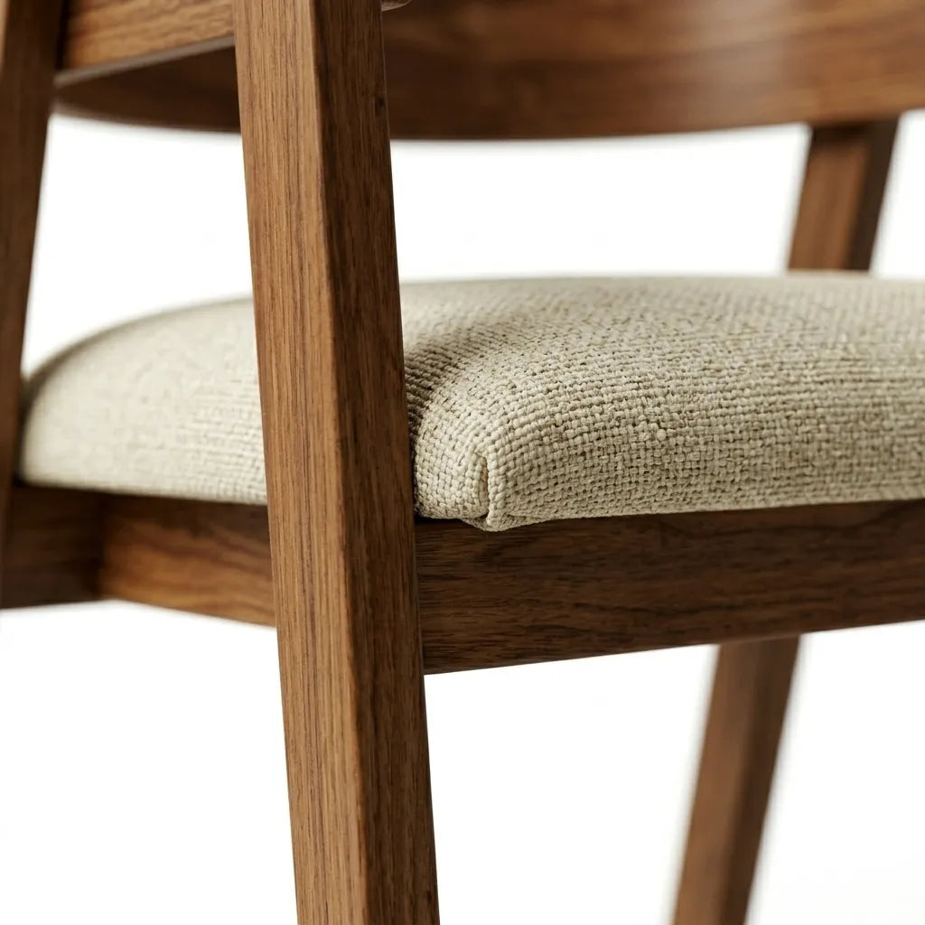 Silla Moderna Enzzi · Nogal Elegante | Lujo Orgánico